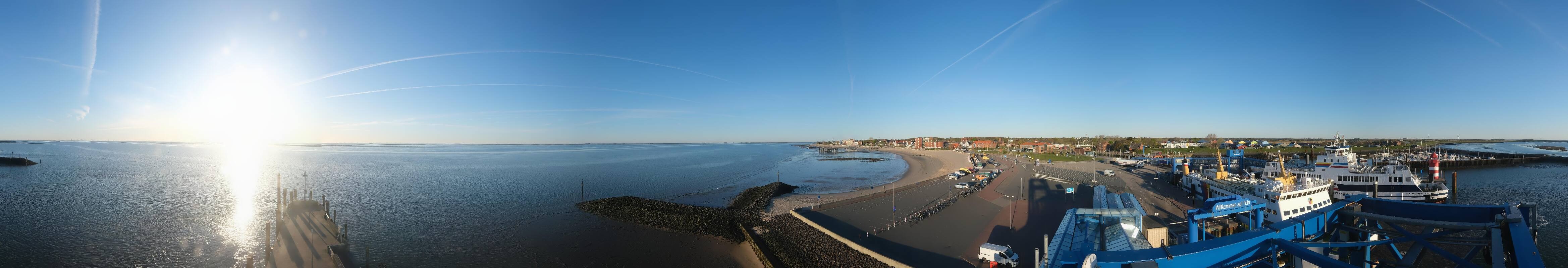 Archived image Webcam Föhr - Ferry terminal and harbour Wyk