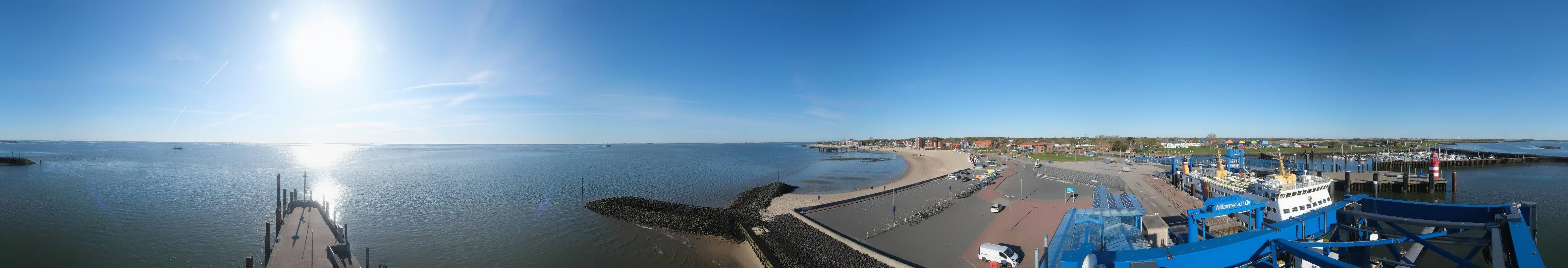 Archiv Foto Webcam Insel Föhr - Fähranleger Wyk