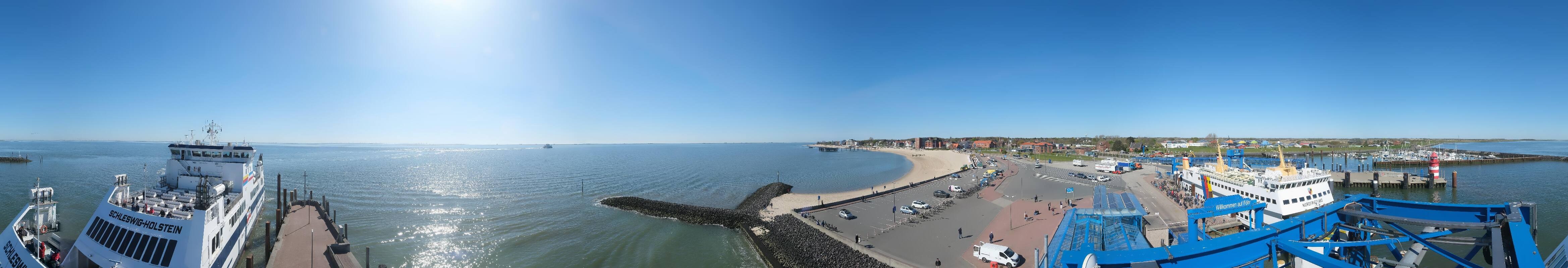 Archiv Foto Webcam Insel Föhr - Fähranleger Wyk