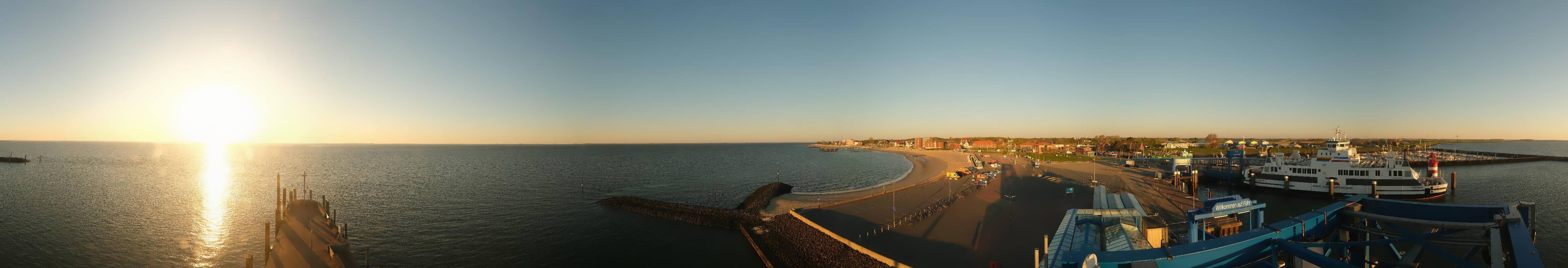 Archiv Foto Webcam Insel Föhr - Fähranleger Wyk