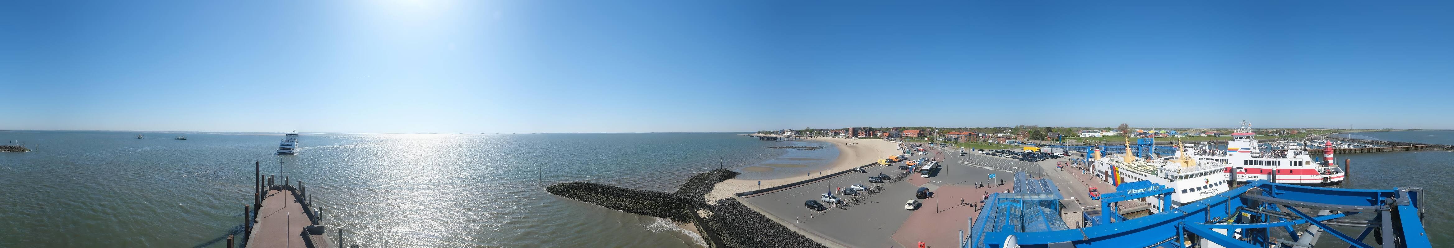 Archiv Foto Webcam Insel Föhr - Fähranleger Wyk