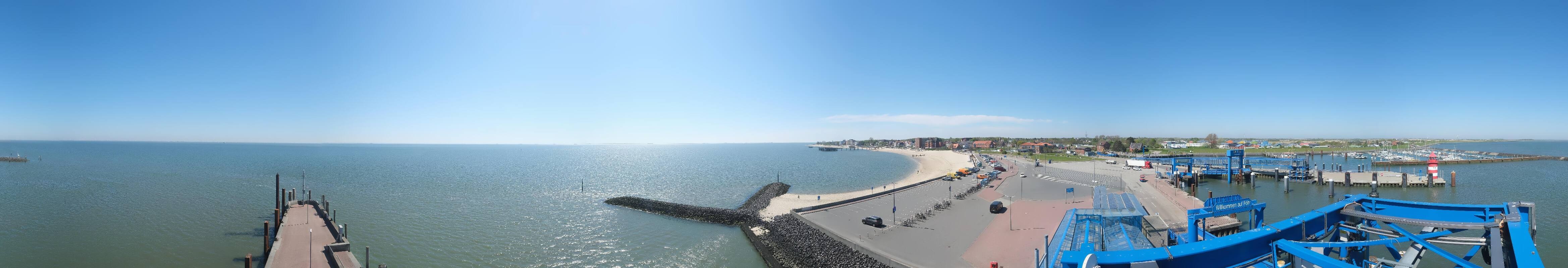 Archiv Foto Webcam Insel Föhr - Fähranleger Wyk
