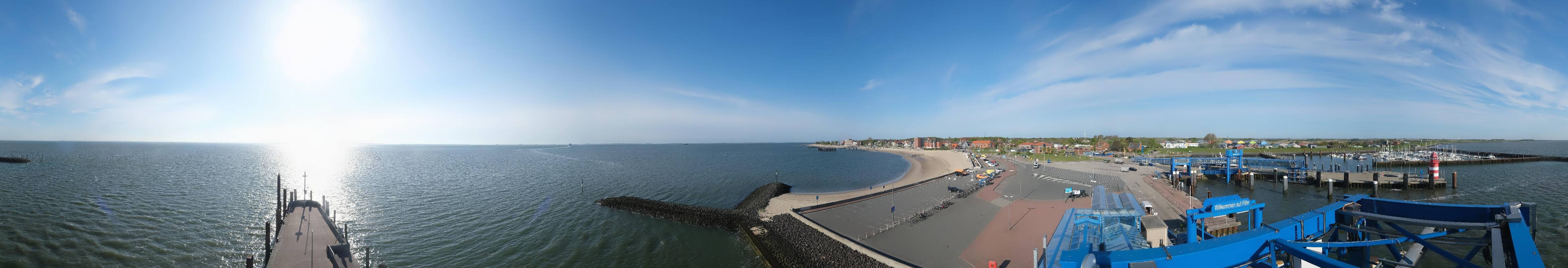 Archiv Foto Webcam Insel Föhr - Fähranleger Wyk