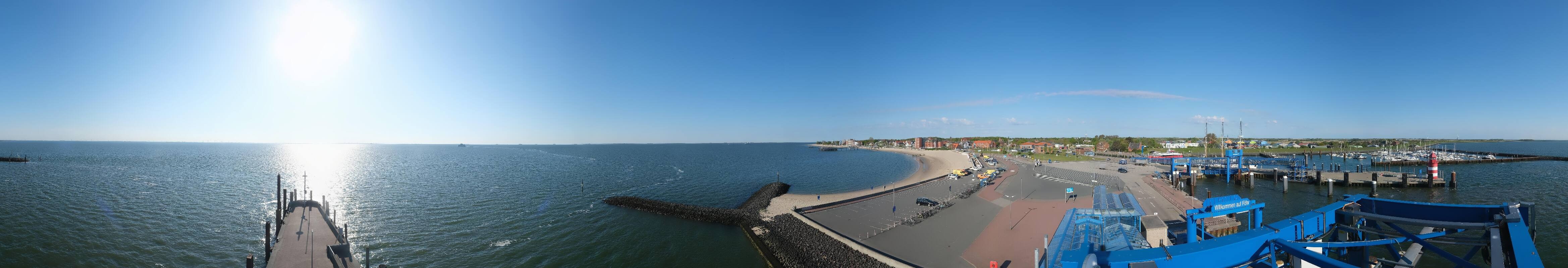 Archiv Foto Webcam Insel Föhr - Fähranleger Wyk