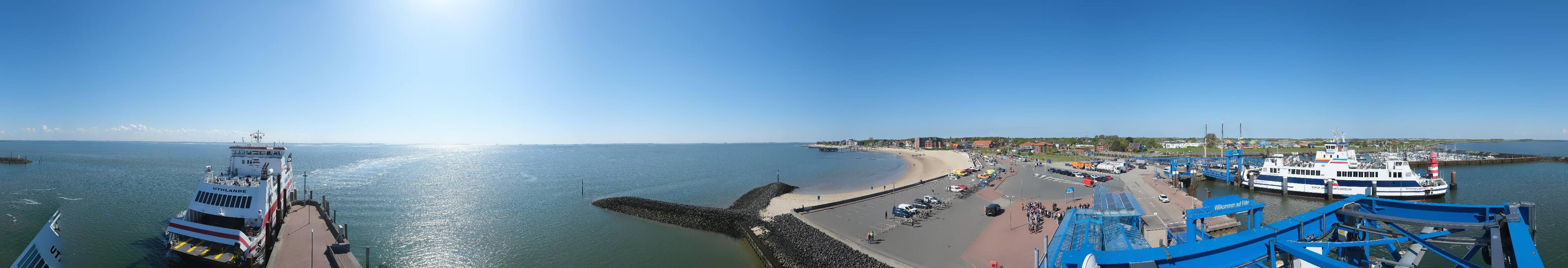 Archiv Foto Webcam Insel Föhr - Fähranleger Wyk