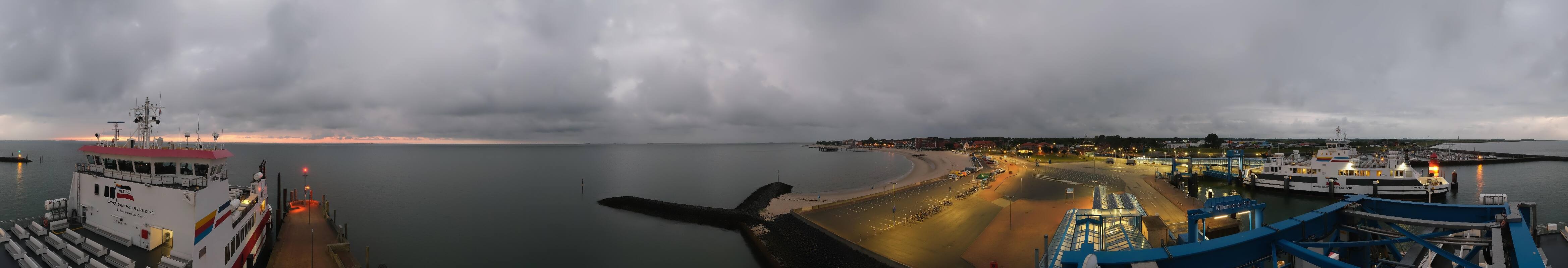 Archiv Foto Webcam Insel Föhr - Fähranleger Wyk