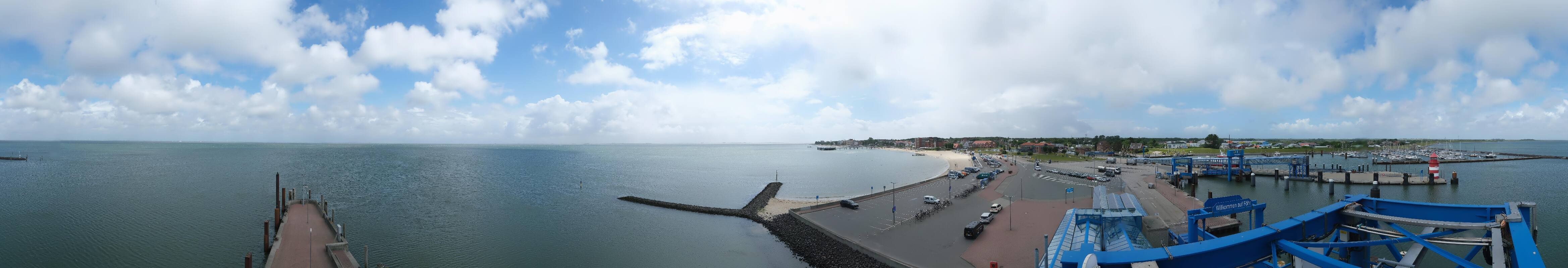 Archived image Webcam Föhr - Ferry terminal and harbour Wyk