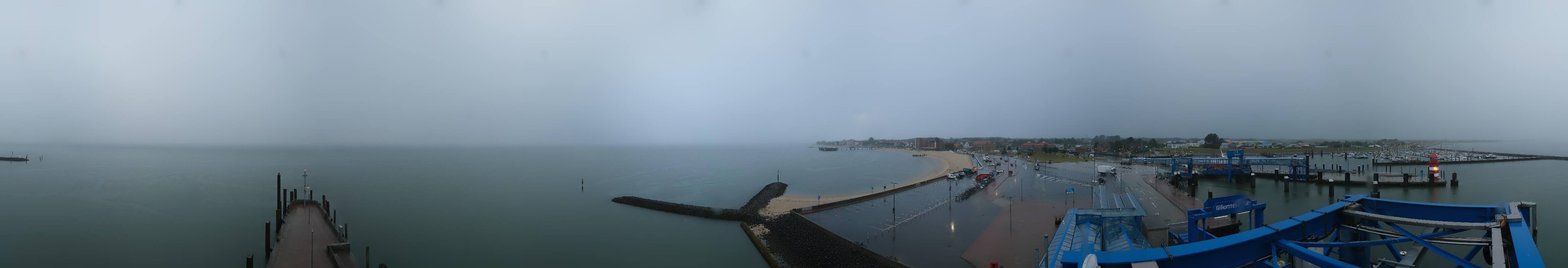 Archived image Webcam Föhr - Ferry terminal and harbour Wyk