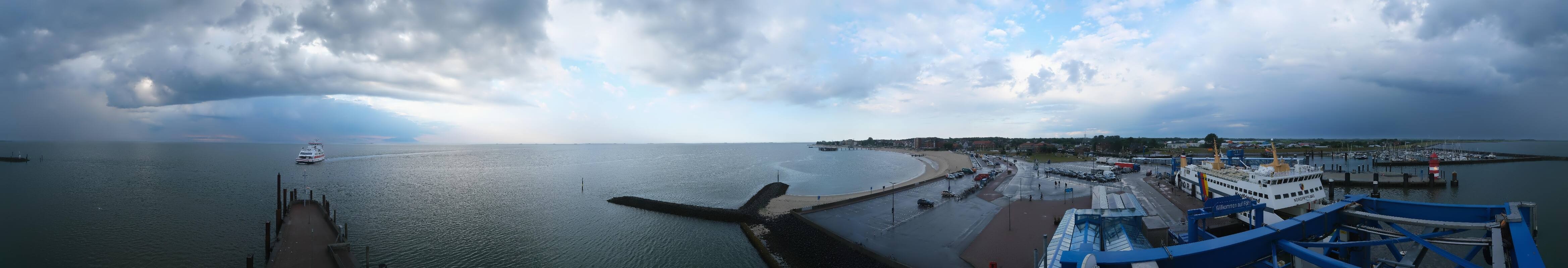 Archived image Webcam Föhr - Ferry terminal and harbour Wyk