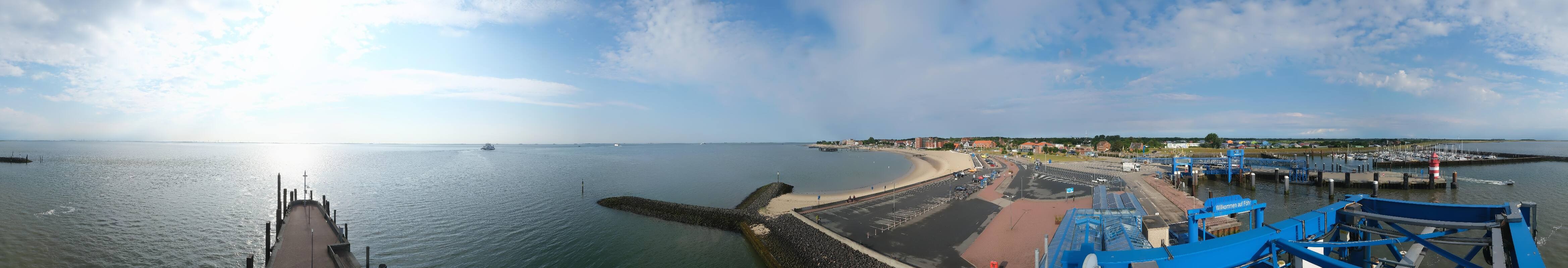 Archived image Webcam Föhr - Ferry terminal and harbour Wyk