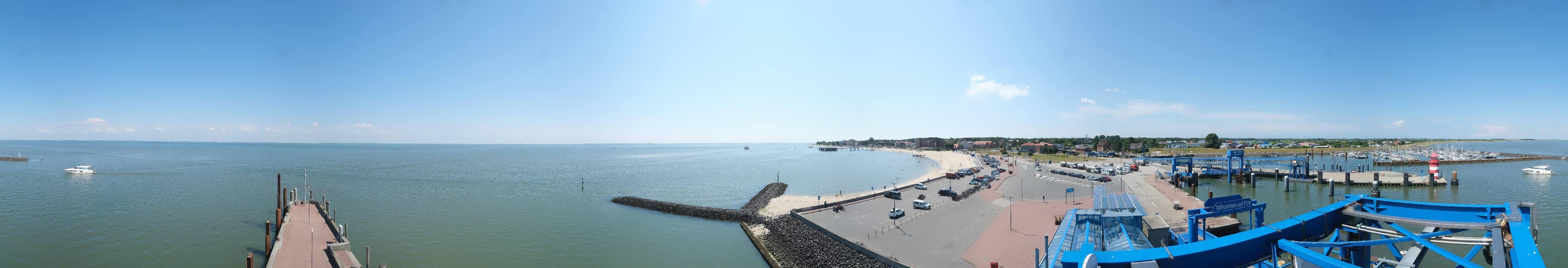 Archived image Webcam Föhr - Ferry terminal and harbour Wyk