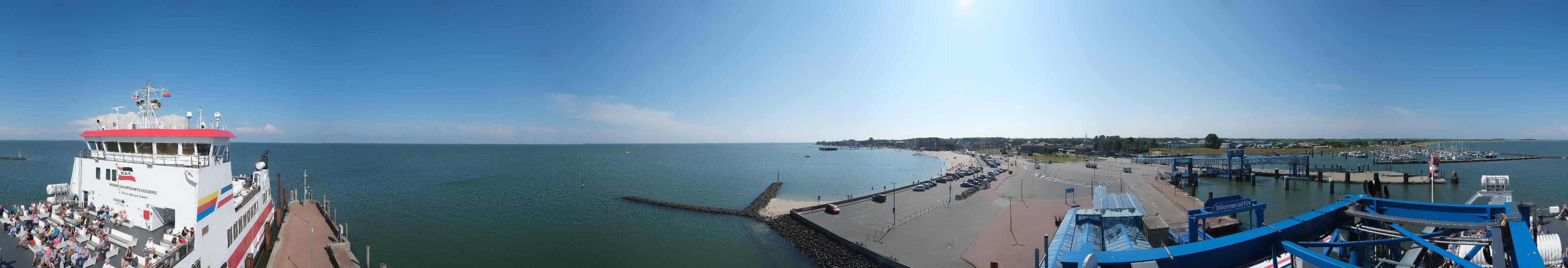 Archived image Webcam Föhr - Ferry terminal and harbour Wyk