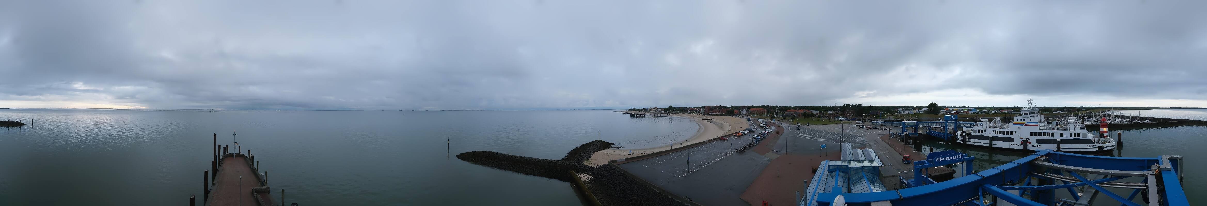 Archiv Foto Webcam Insel Föhr - Fähranleger Wyk