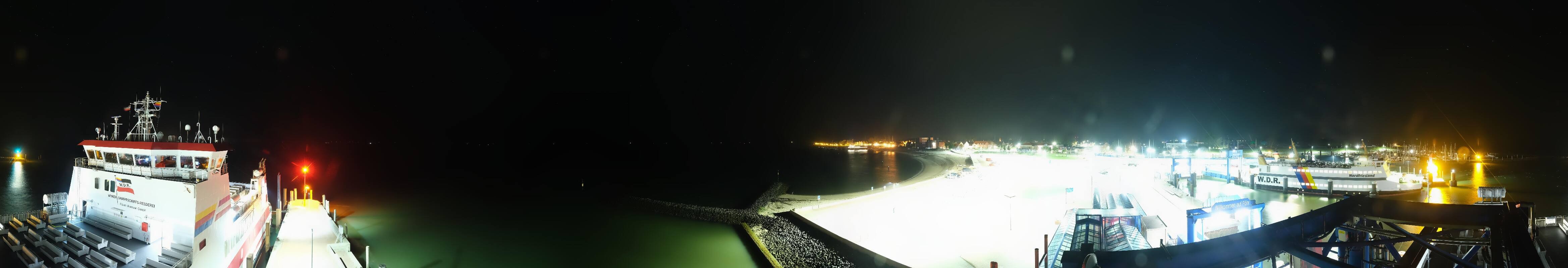 Archived image Webcam Föhr - Ferry terminal and harbour Wyk