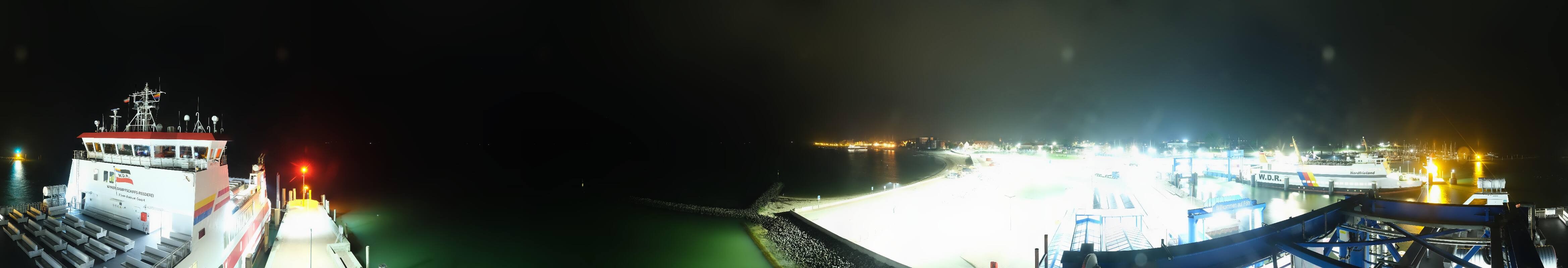 Archived image Webcam Föhr - Ferry terminal and harbour Wyk