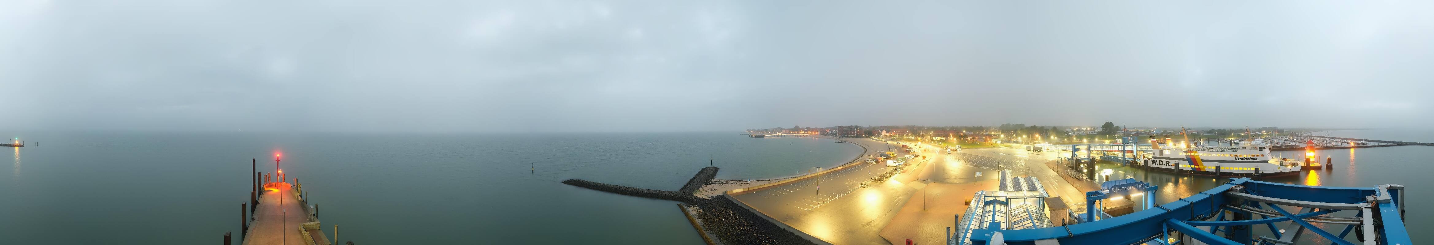 Archived image Webcam Föhr - Ferry terminal and harbour Wyk