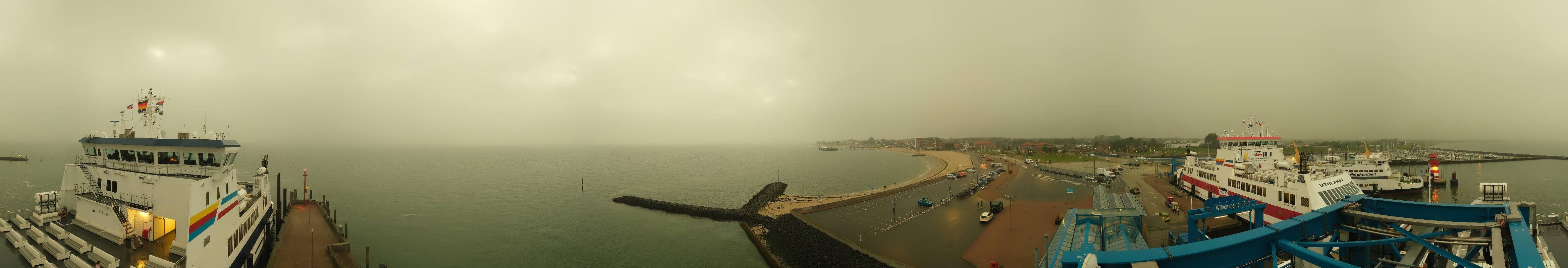 Archived image Webcam Föhr - Ferry terminal and harbour Wyk