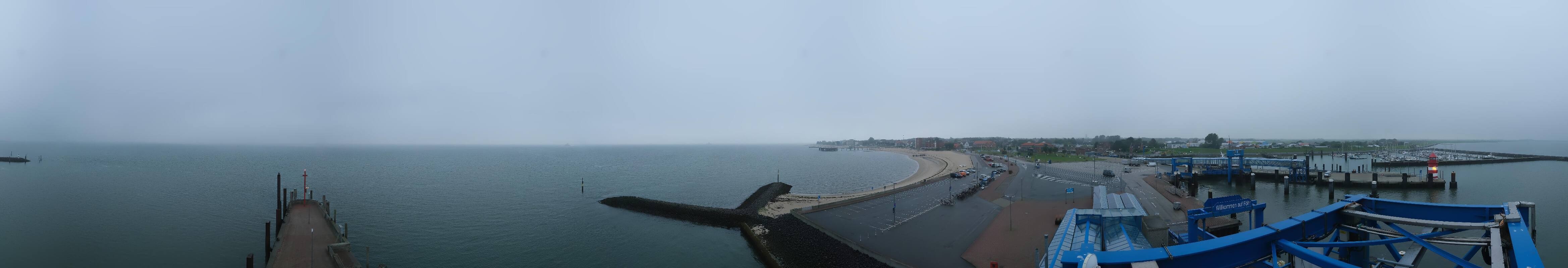 Archived image Webcam Föhr - Ferry terminal and harbour Wyk