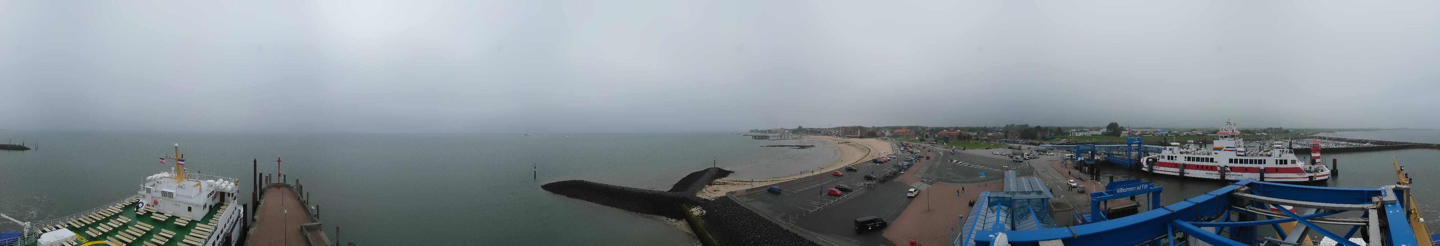 Archived image Webcam Föhr - Ferry terminal and harbour Wyk