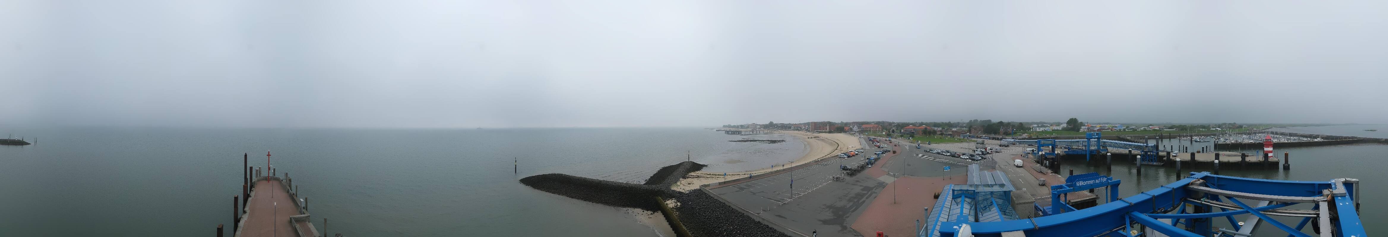 Archived image Webcam Föhr - Ferry terminal and harbour Wyk