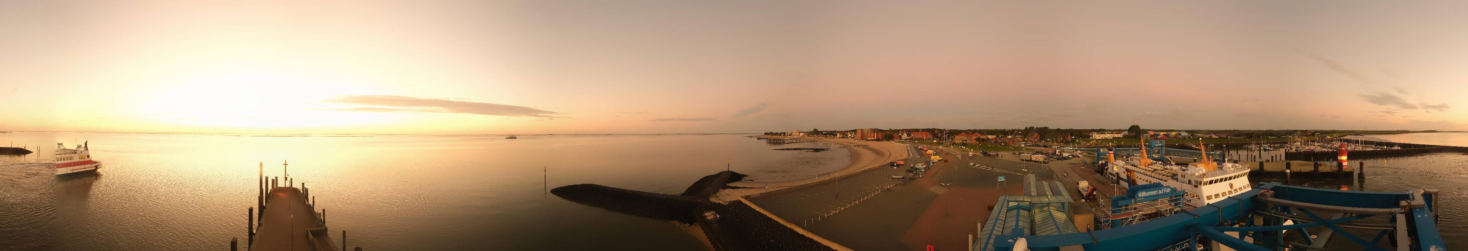 Archiv Foto Webcam Insel Föhr - Fähranleger Wyk