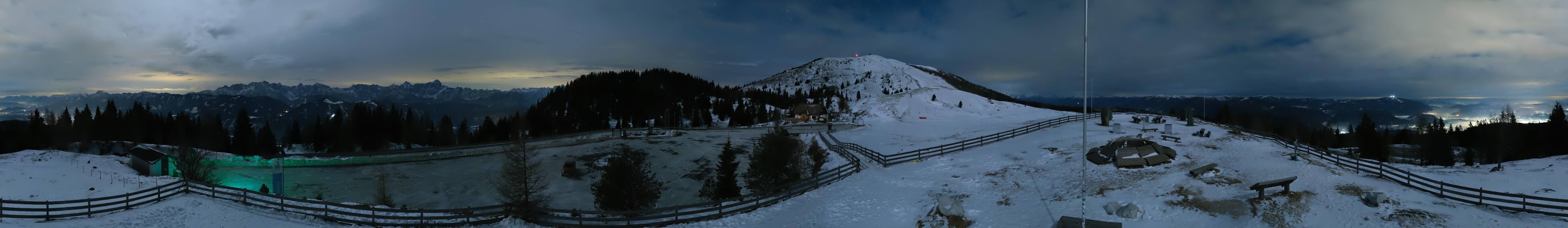 Archiv Foto Webcam Villacher Alpenstraße - Aussichtspunkt Rosstratten