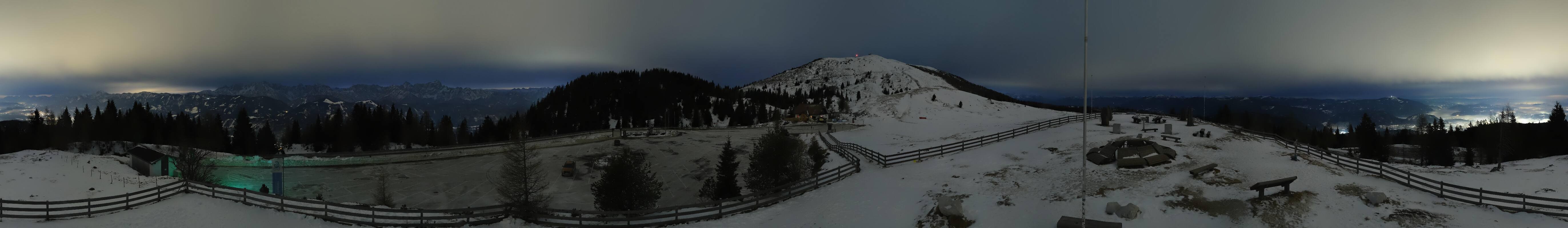 Archiv Foto Webcam Villacher Alpenstraße - Aussichtspunkt Rosstratten