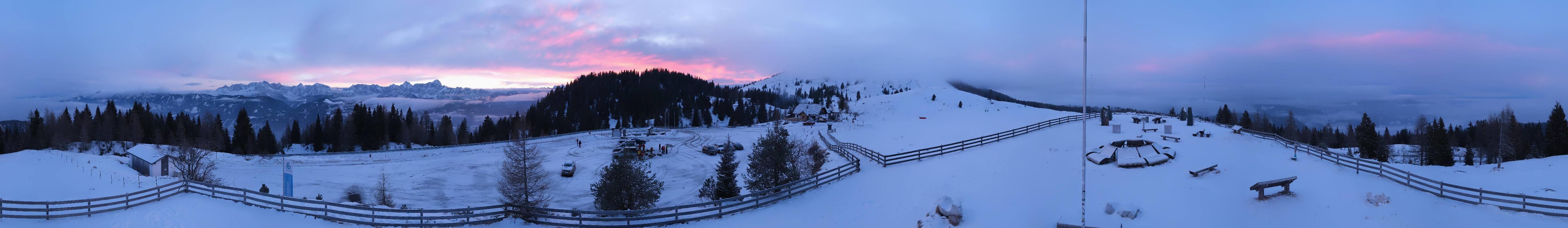 Archiv Foto Webcam Villacher Alpenstraße - Aussichtspunkt Rosstratten