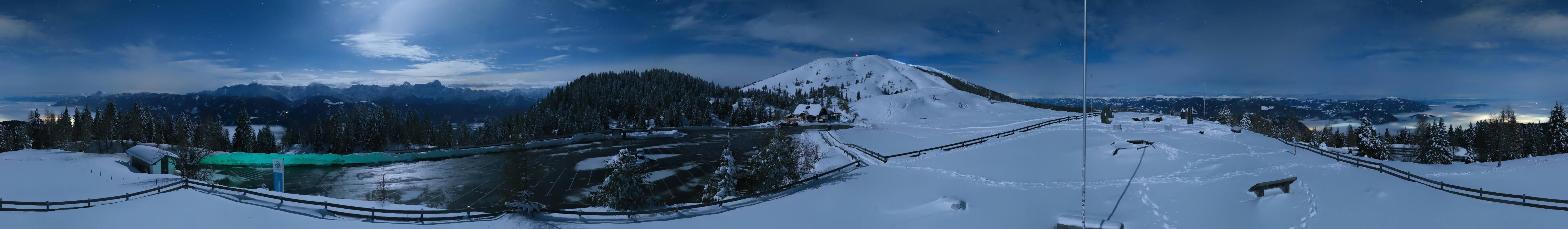 Archiv Foto Webcam Villacher Alpenstraße - Aussichtspunkt Rosstratten