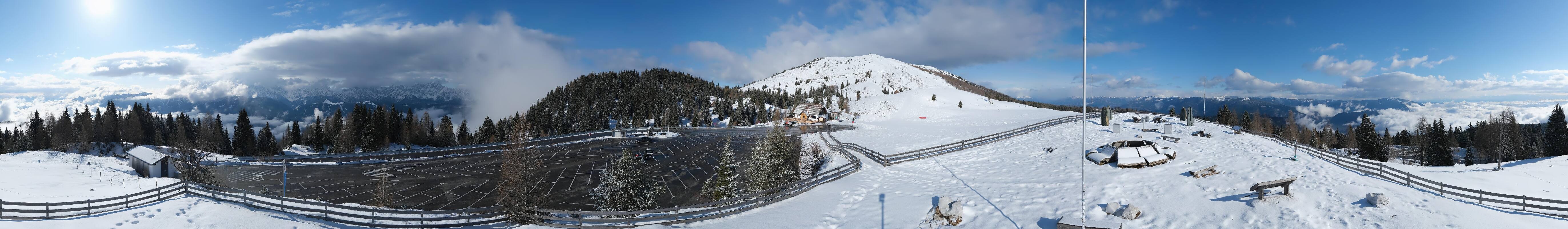 Archiv Foto Webcam Villacher Alpenstraße - Aussichtspunkt Rosstratten