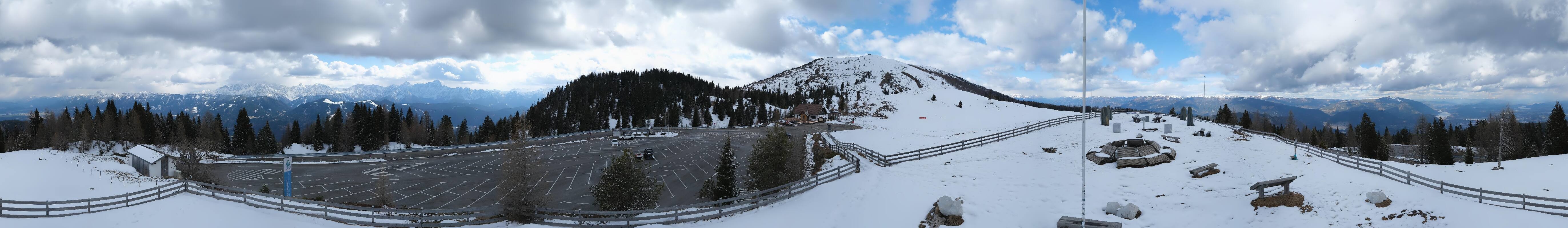 Archiv Foto Webcam Villacher Alpenstraße - Aussichtspunkt Rosstratten