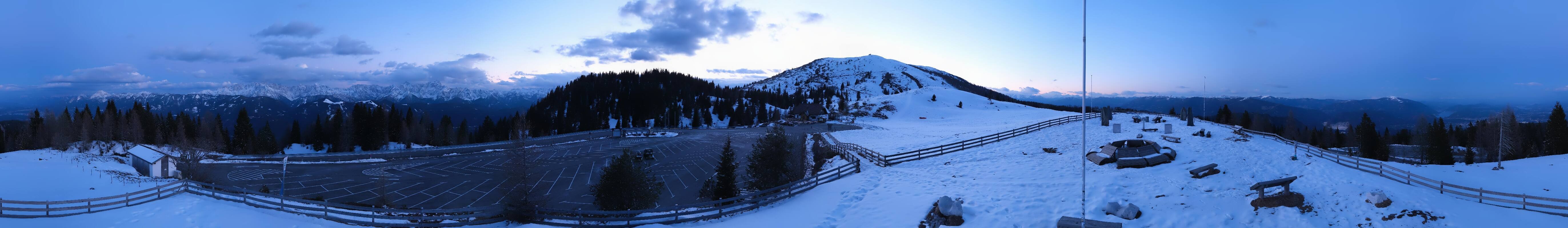Archiv Foto Webcam Villacher Alpenstraße - Aussichtspunkt Rosstratten