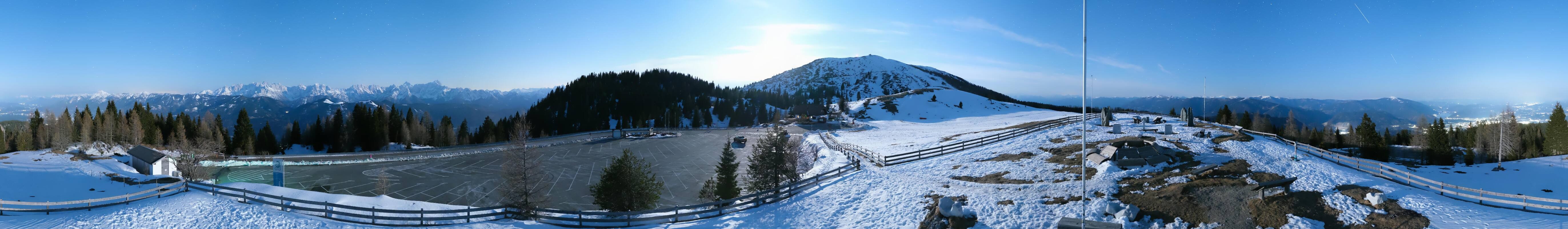 Archiv Foto Webcam Villacher Alpenstraße - Aussichtspunkt Rosstratten