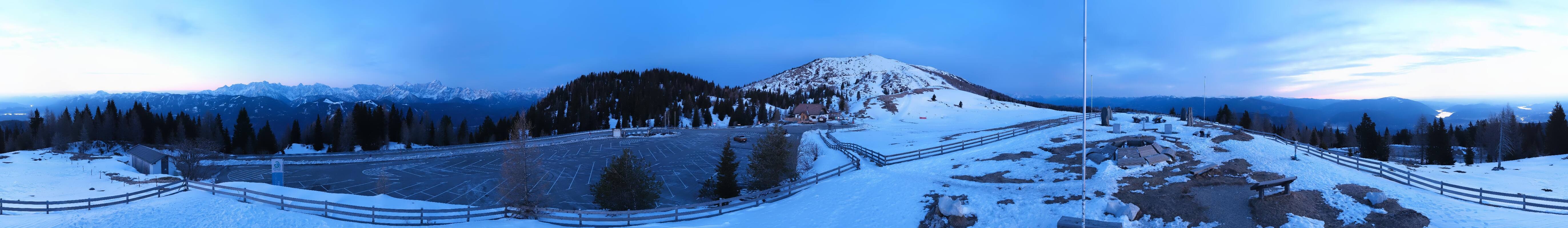 Archiv Foto Webcam Villacher Alpenstraße - Aussichtspunkt Rosstratten