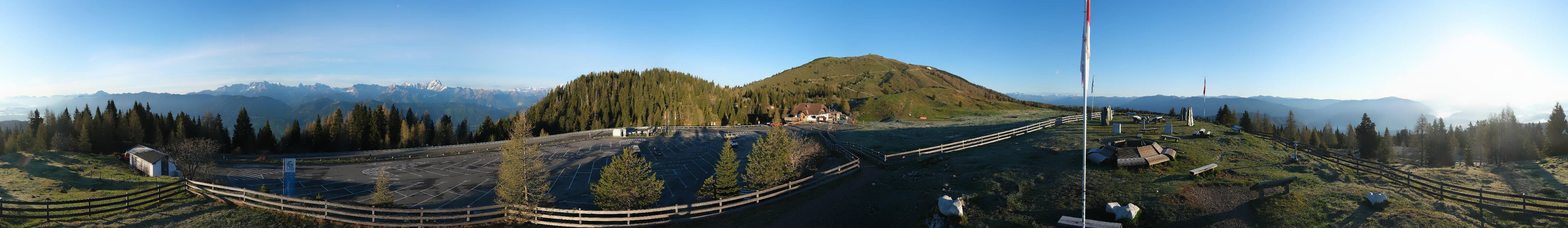 Archiv Foto Webcam Villacher Alpenstraße - Aussichtspunkt Rosstratten