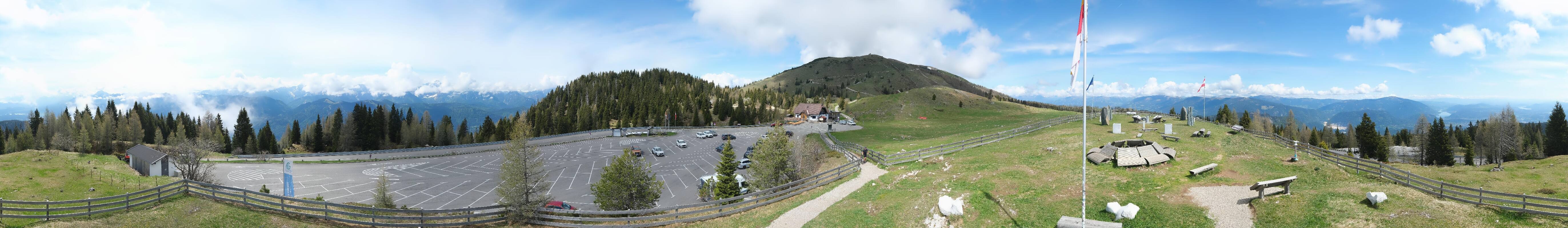 Archiv Foto Webcam Villacher Alpenstraße - Aussichtspunkt Rosstratten