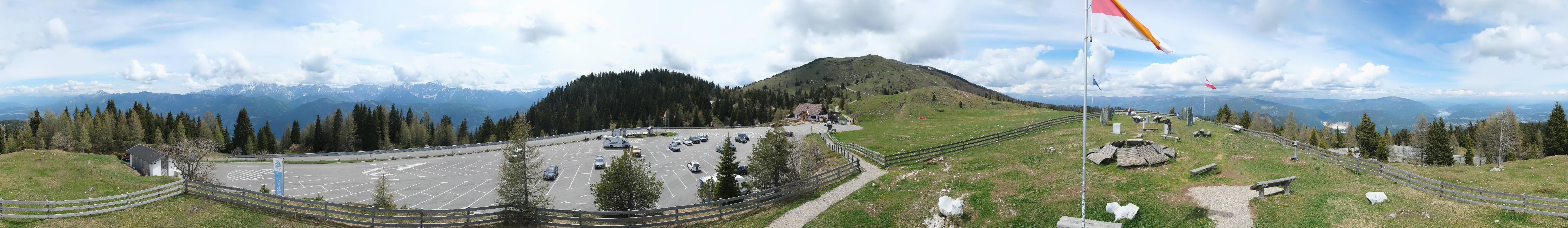 Archiv Foto Webcam Villacher Alpenstraße - Aussichtspunkt Rosstratten