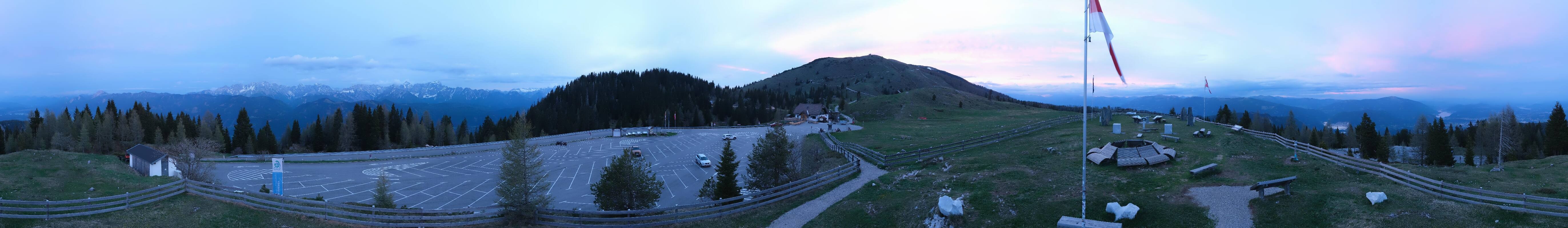 Archiv Foto Webcam Villacher Alpenstraße - Aussichtspunkt Rosstratten