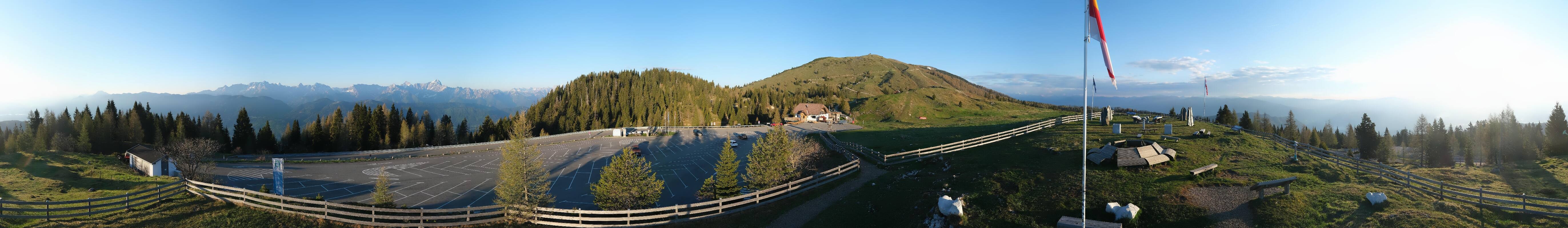 Archiv Foto Webcam Villacher Alpenstraße - Aussichtspunkt Rosstratten