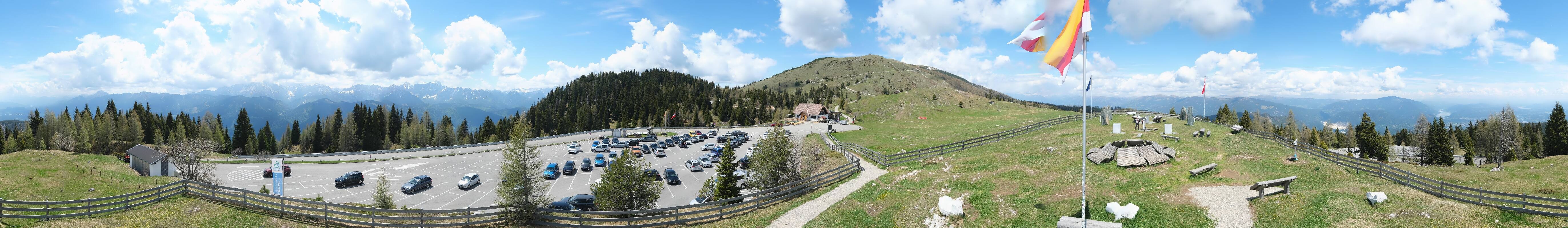 Archiv Foto Webcam Villacher Alpenstraße - Aussichtspunkt Rosstratten