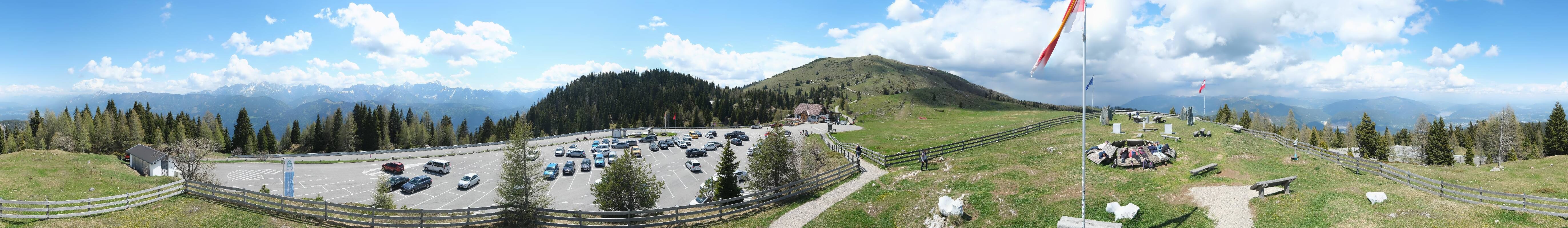 Archiv Foto Webcam Villacher Alpenstraße - Aussichtspunkt Rosstratten