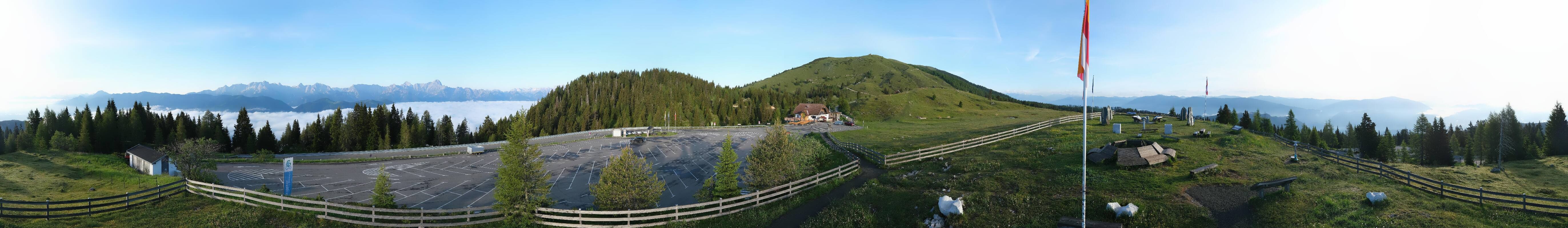 Archiv Foto Webcam Villacher Alpenstraße - Aussichtspunkt Rosstratten
