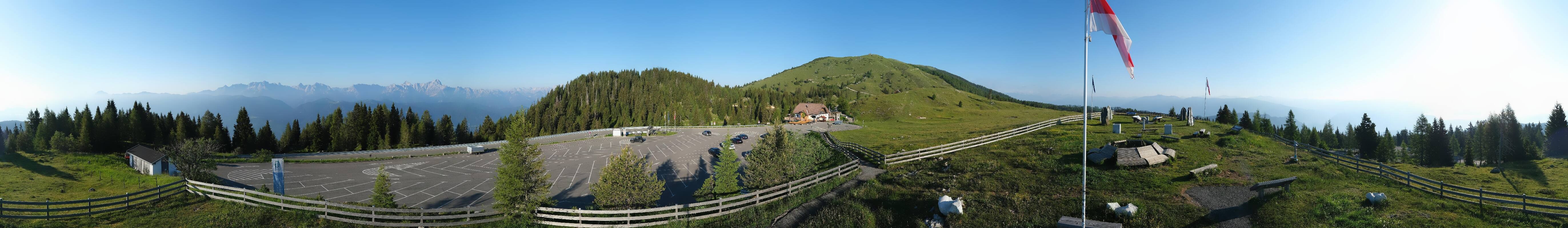 Archiv Foto Webcam Villacher Alpenstraße - Aussichtspunkt Rosstratten