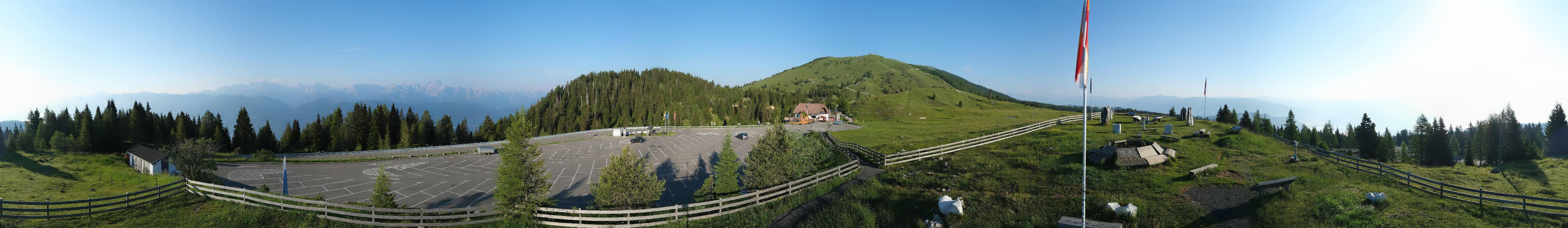 Archiv Foto Webcam Villacher Alpenstraße - Aussichtspunkt Rosstratten