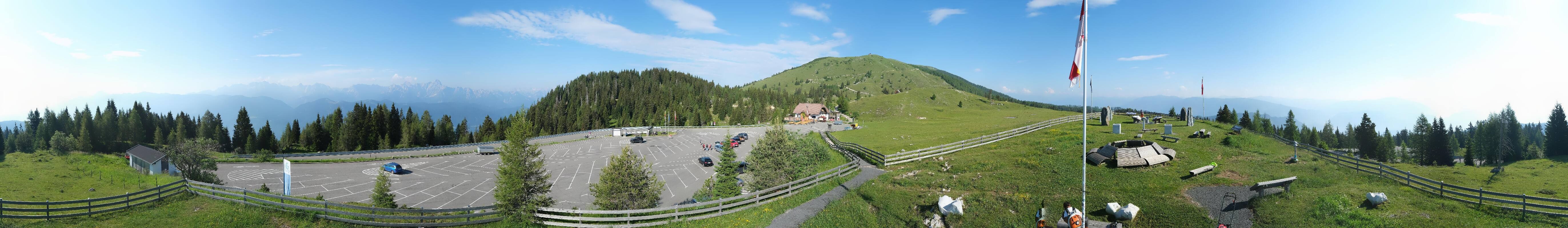 Archiv Foto Webcam Villacher Alpenstraße - Aussichtspunkt Rosstratten