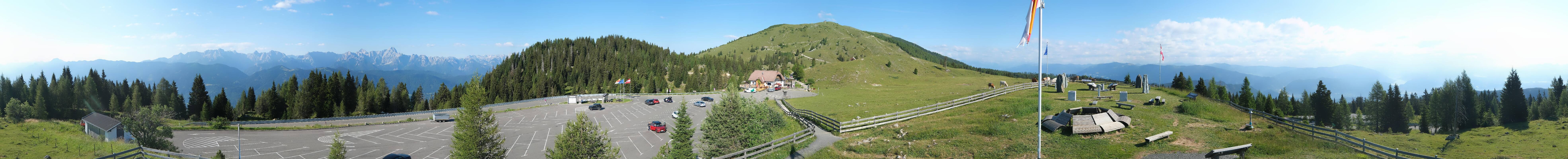 Archiv Foto Webcam Villacher Alpenstraße - Aussichtspunkt Rosstratten