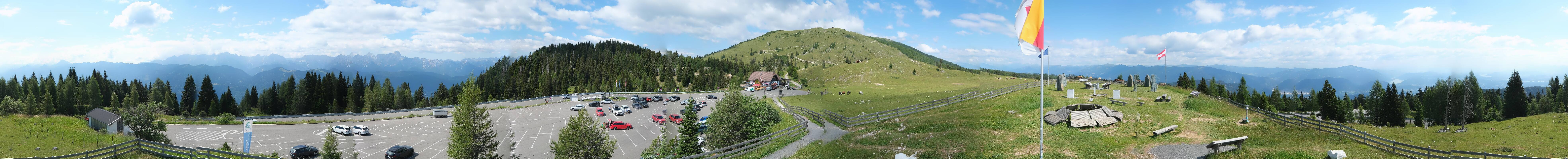 Archiv Foto Webcam Villacher Alpenstraße - Aussichtspunkt Rosstratten