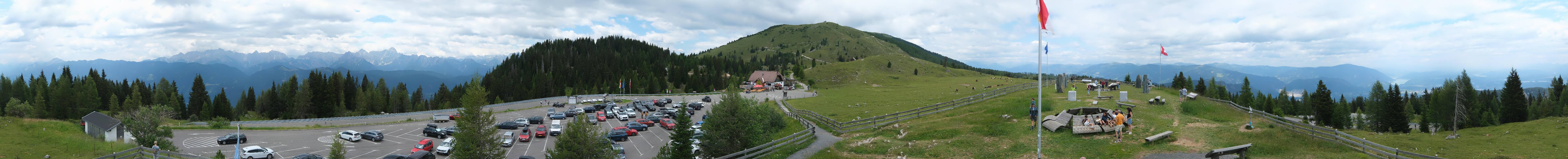 Archiv Foto Webcam Villacher Alpenstraße - Aussichtspunkt Rosstratten