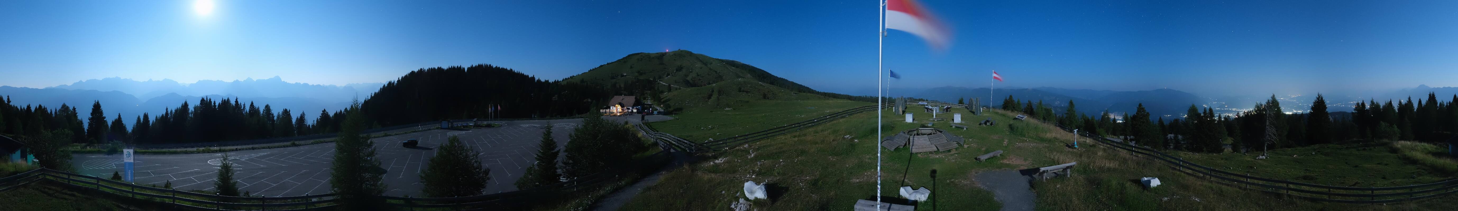 Archiv Foto Webcam Villacher Alpenstraße - Aussichtspunkt Rosstratten