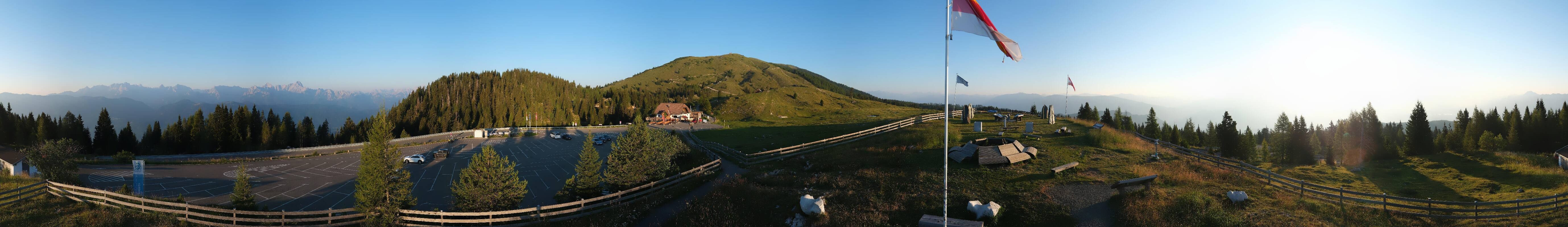 Archiv Foto Webcam Villacher Alpenstraße - Aussichtspunkt Rosstratten